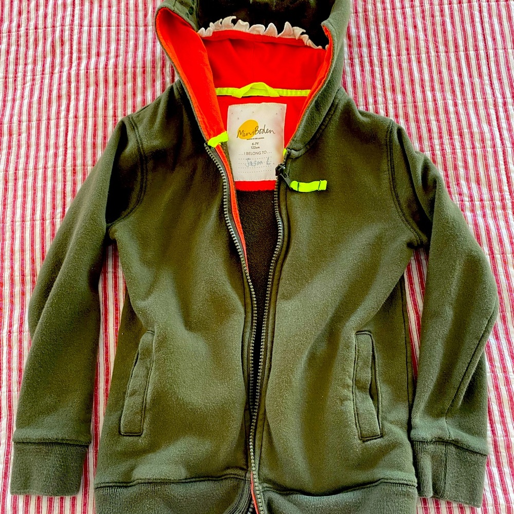 Mini boden boys hoodie